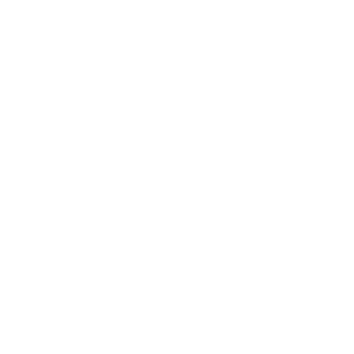 Bouclier blanc stylisé avec trois lignes diagonales sur fond noir.